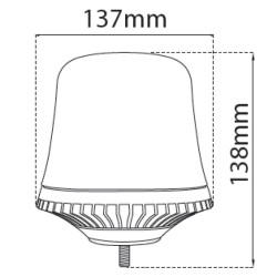 Girofar LED cu un punct de prindere 10-30V